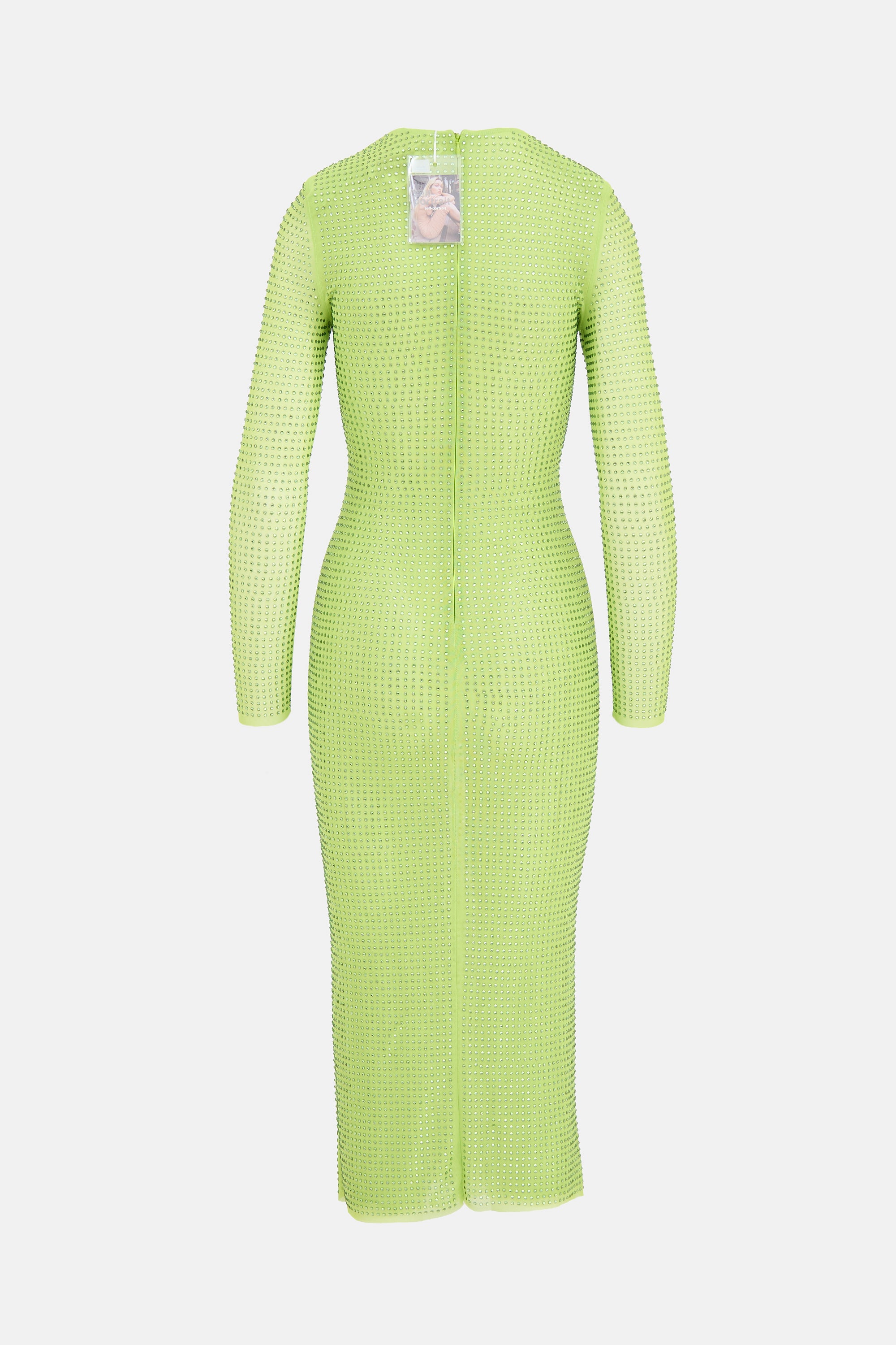Self-Portrait Sequin Hot Fix Mesh Dress