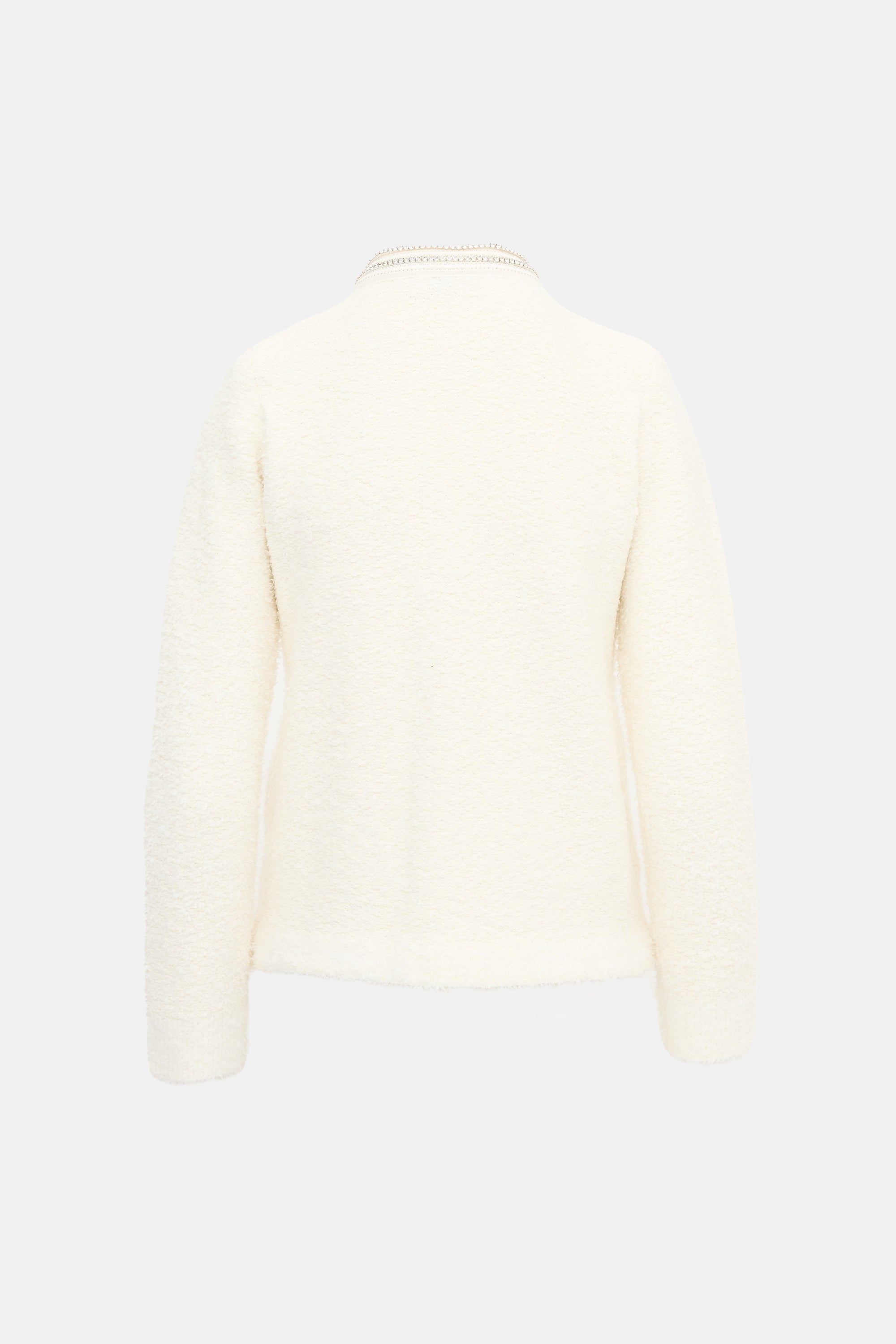 Self-Portrait Tweed Knit Embellished Jacket
