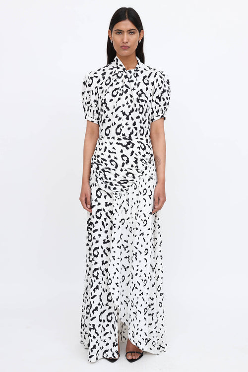Self-Portrait Keyhole Maxi Dress