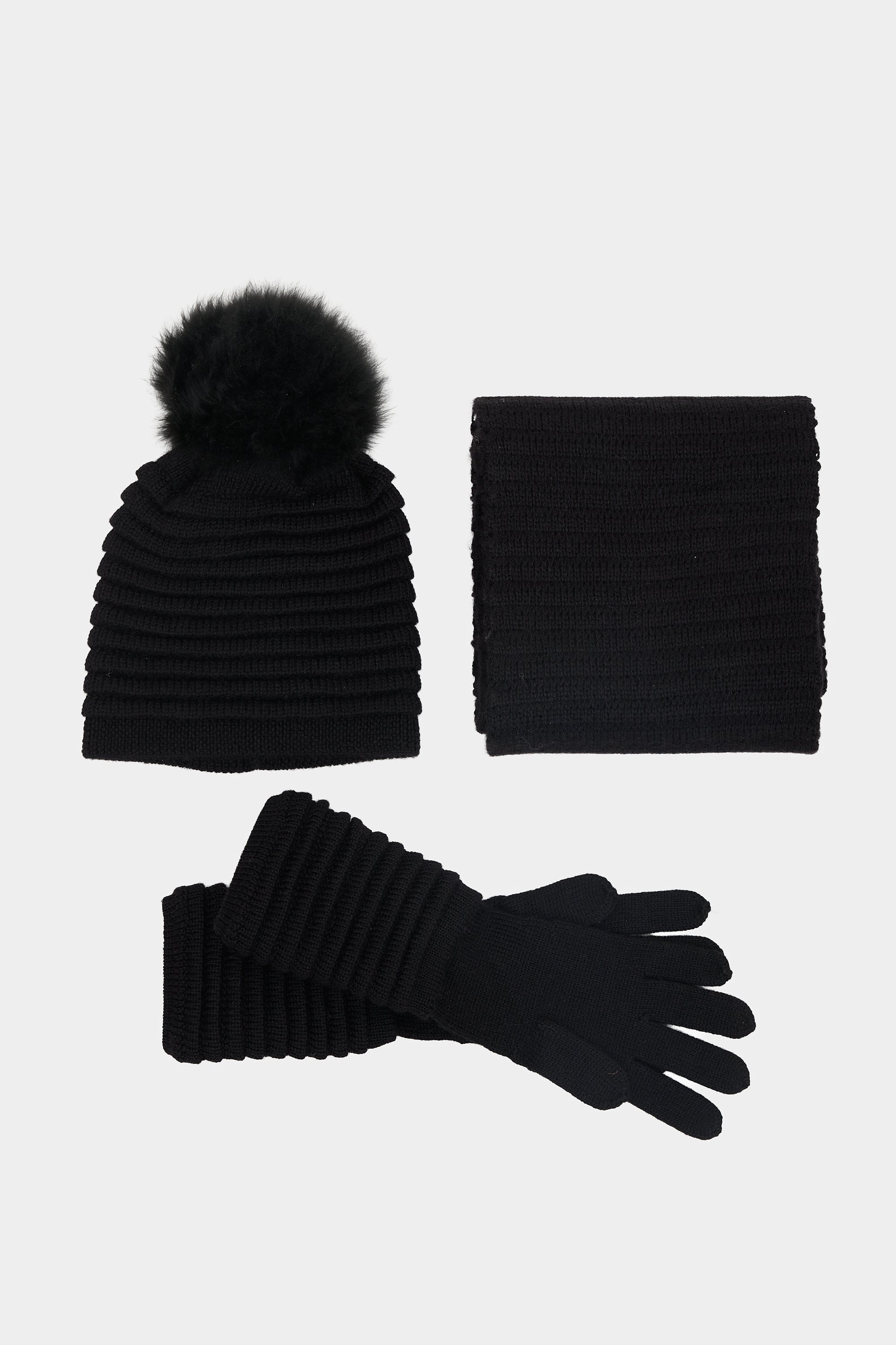 Sentaler Ribbed 3 Piece Accessory Set