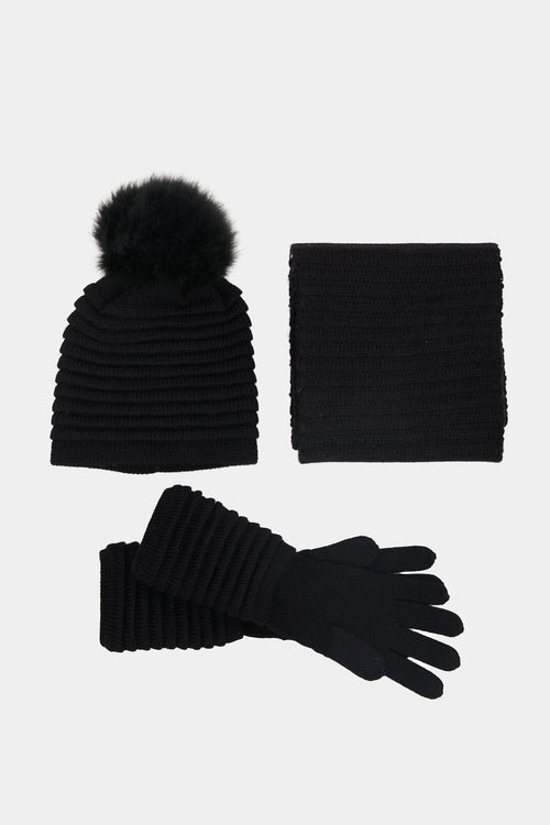 Sentaler Ribbed 3 Piece Accessory Set