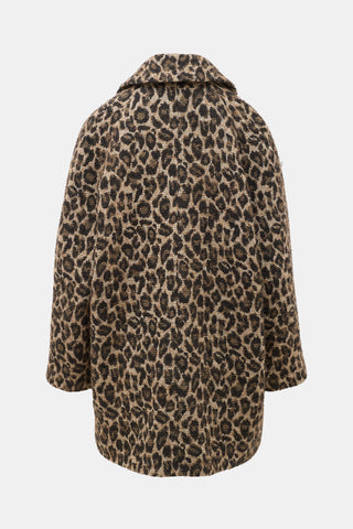 Sézane Fuzzy Patterned Coat