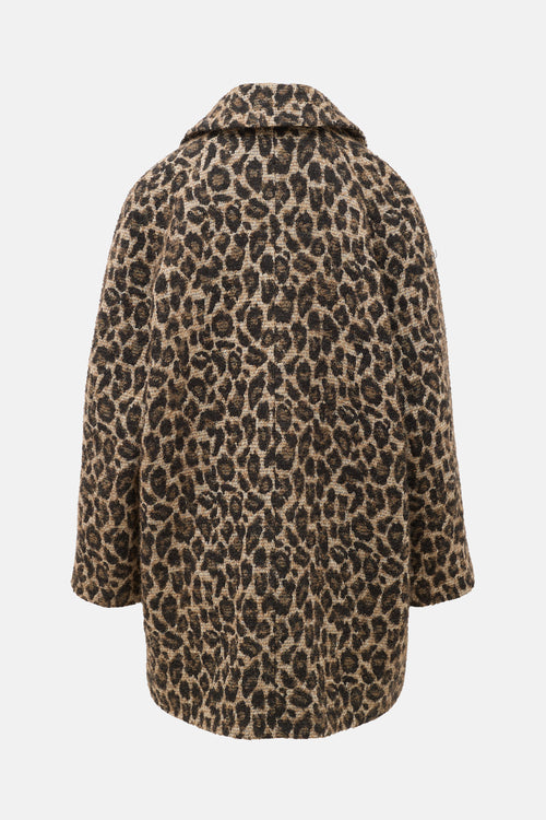 Sézane Fuzzy Patterned Coat