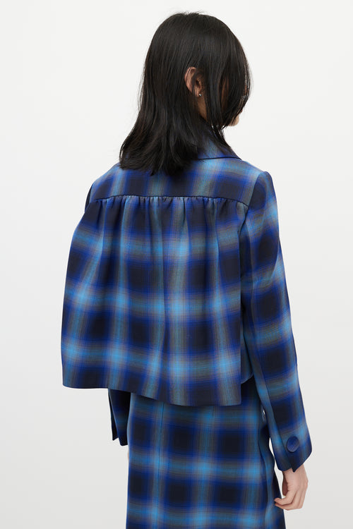 Shushu/Tong Blue & Black Plaid Co-Ord Set