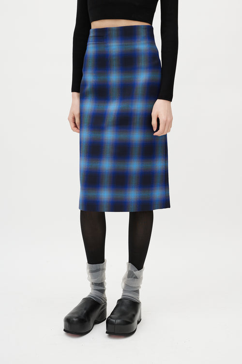Shushu/Tong Blue & Black Plaid Co-Ord Set