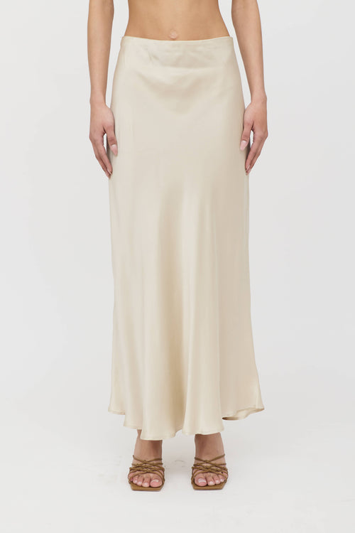 Silk Laundry Silk Midi Skirt