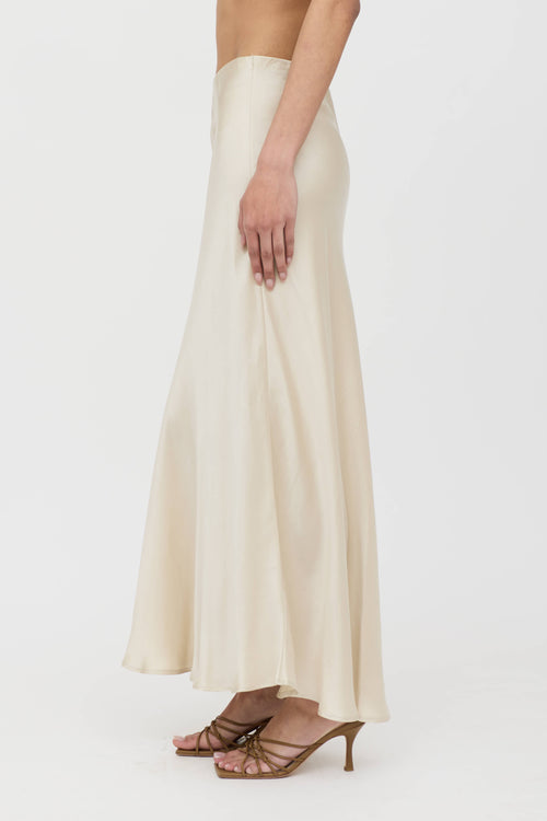 Silk Laundry Silk Midi Skirt