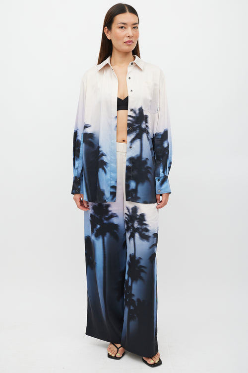 Simkhai Beige & Multicolour Graident Co-Ord Set