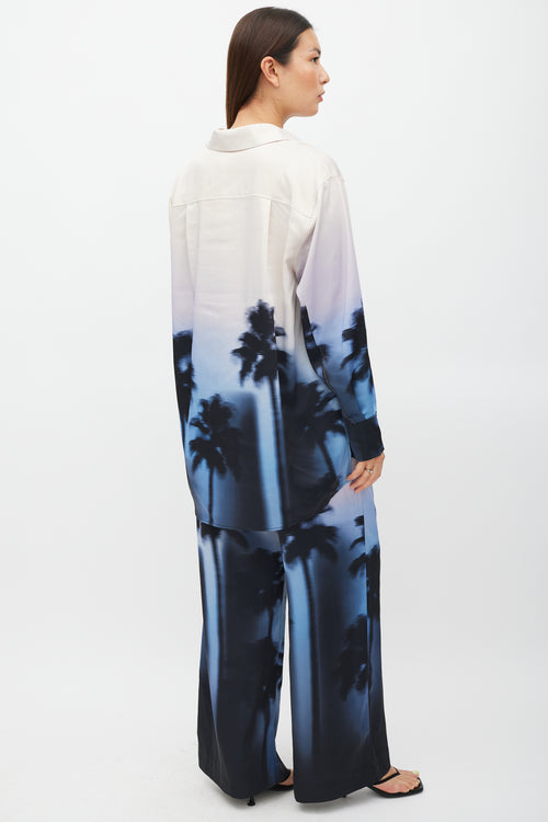 Simkhai Beige & Multicolour Graident Co-Ord Set