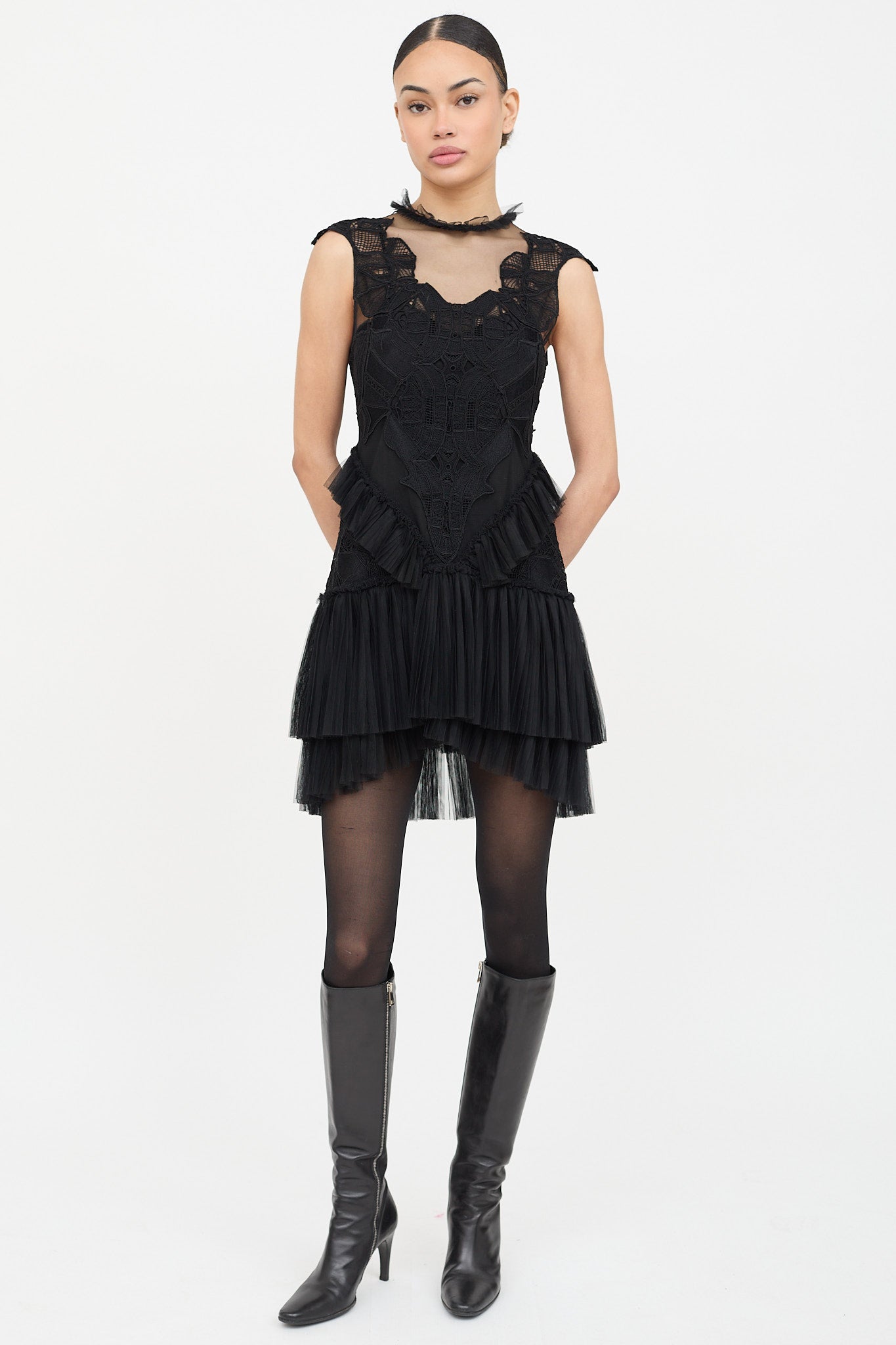 Simkhai Tulle Lace Dress