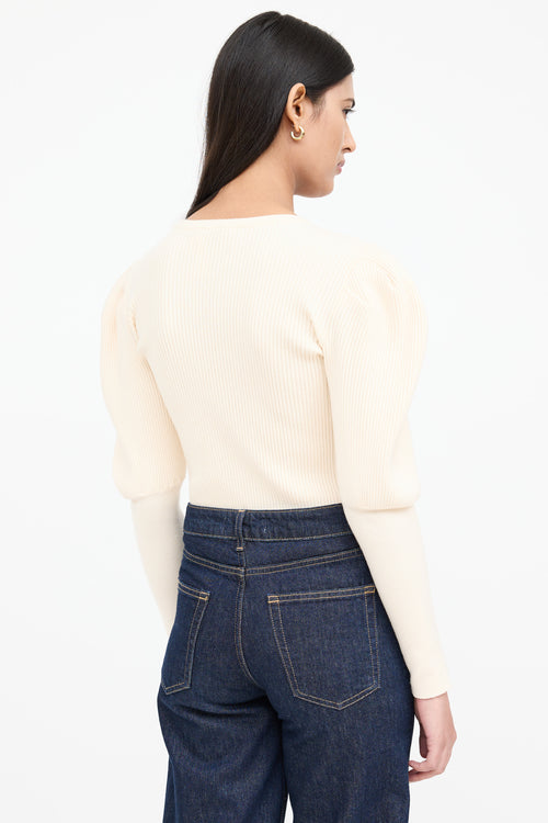 Jonathan Simkhai Standard Ribbed Long Sleeve Top