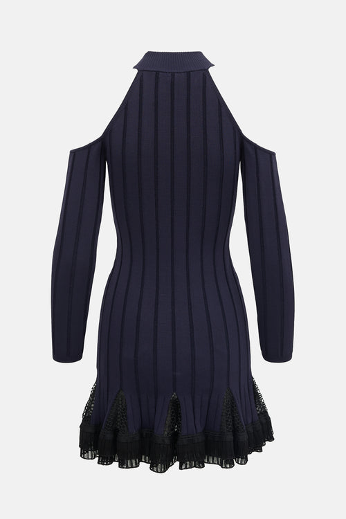 Simkhai Rib Knit Cold Shoulder Dress