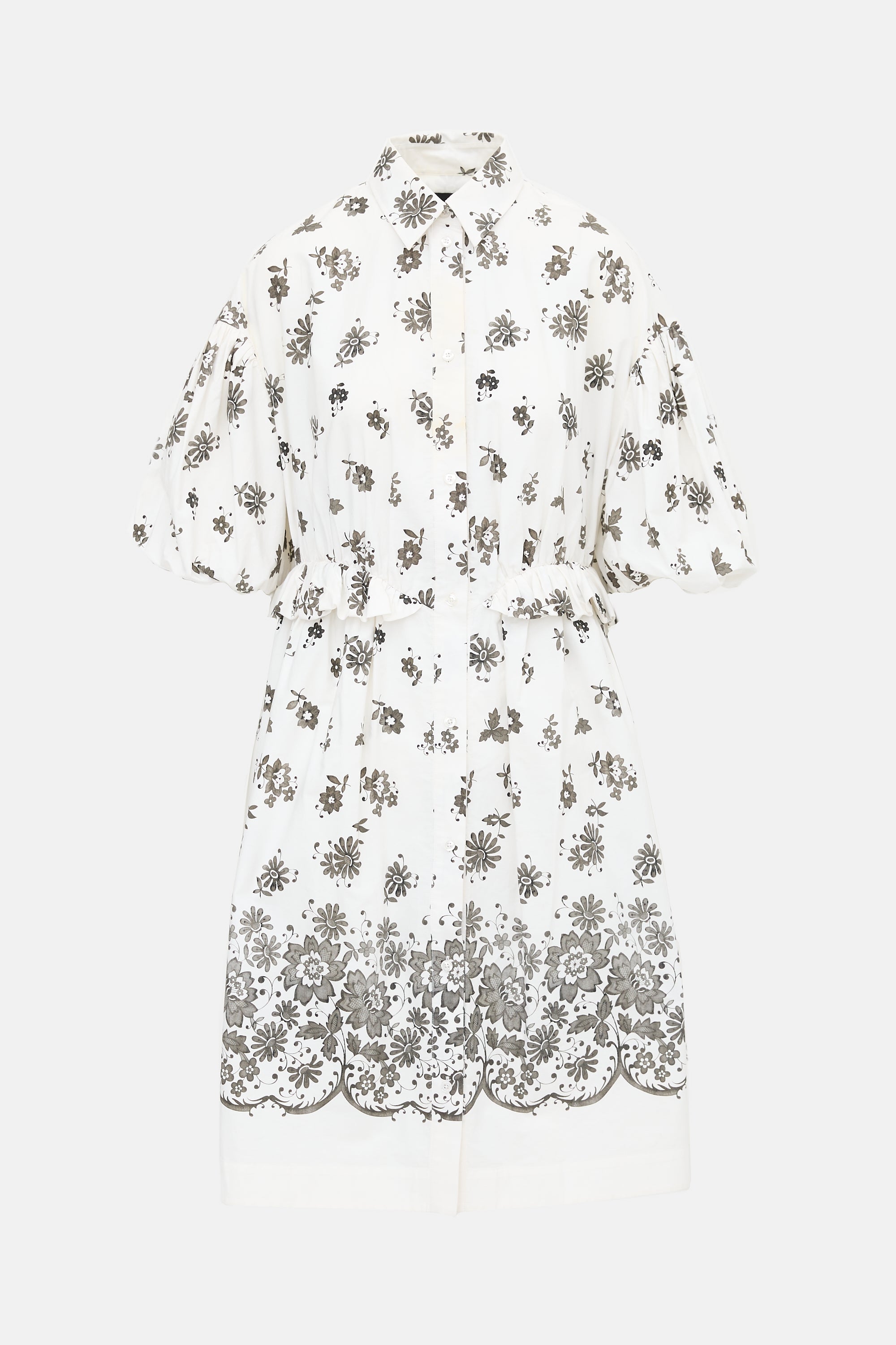 Simone Rocha Floral Shirt Dress