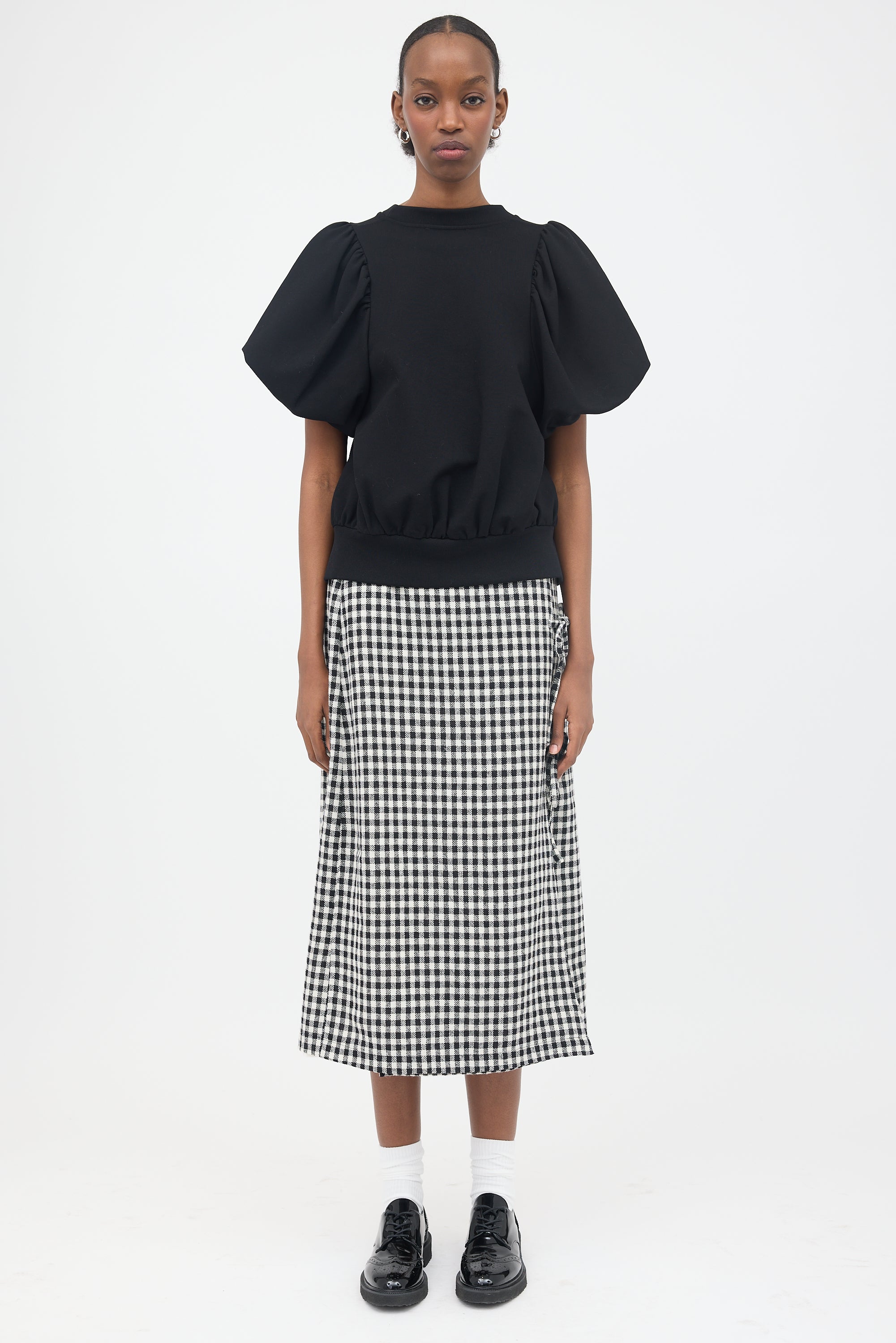 Simone Rocha Knit Puff Sleeve Top