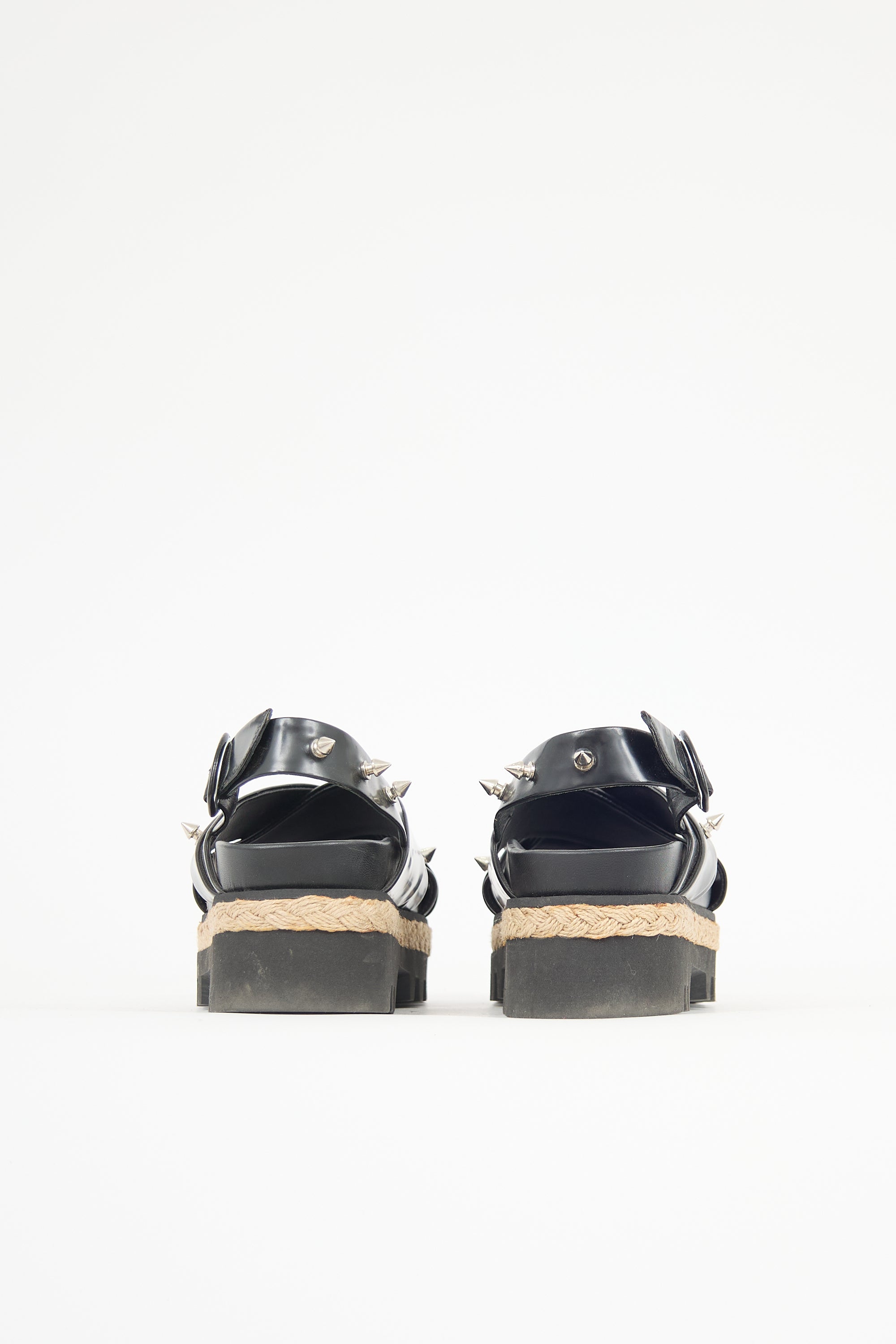 Simone Rocha Leather Stud Embellished Platform Sandal