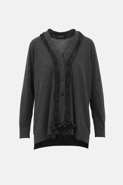 Simone Rocha Wool Braided Cardigan