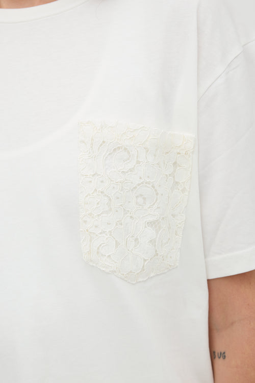 Simone Rocha Lace Pocket T-Shirt