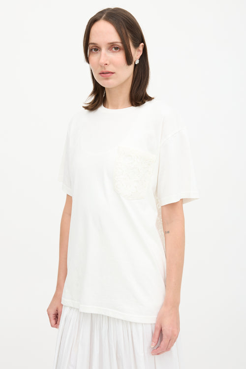 Simone Rocha Lace Pocket T-Shirt