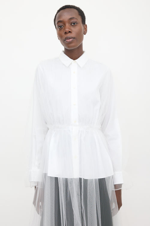 Noir Kei Ninomiya SS 2020 Layered Tulle Shirt
