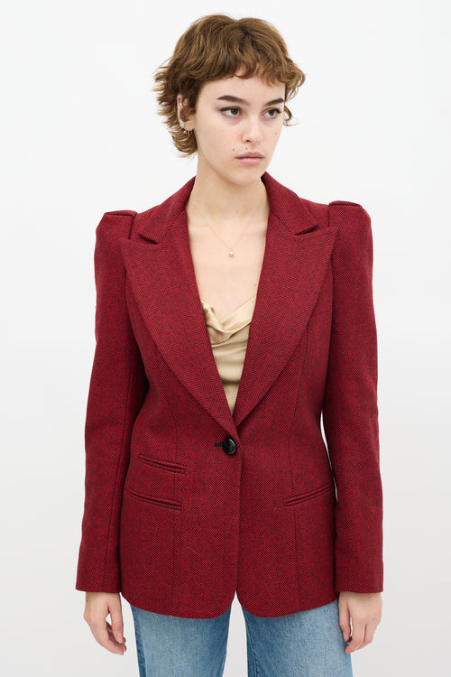 Smythe Tweed Box Pleat Blazer
