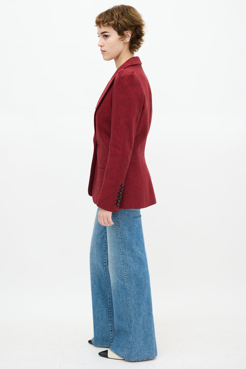 Smythe Tweed Box Pleat Blazer