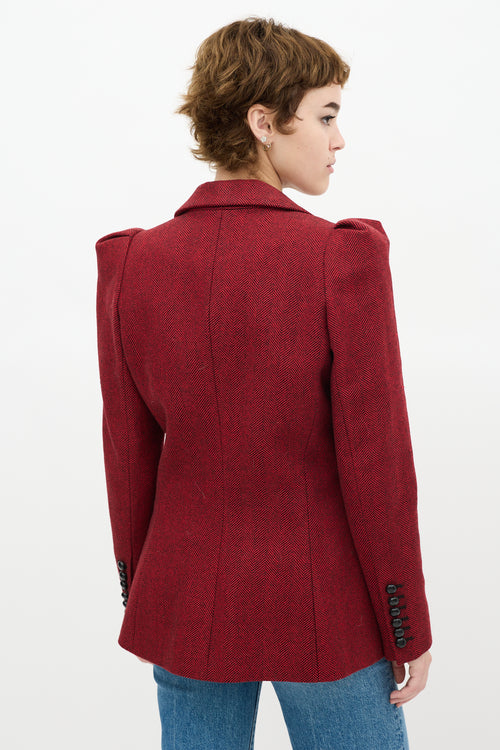 Smythe Tweed Box Pleat Blazer