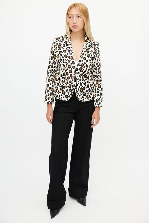Smythe Printed 90s Shrunken Blazer