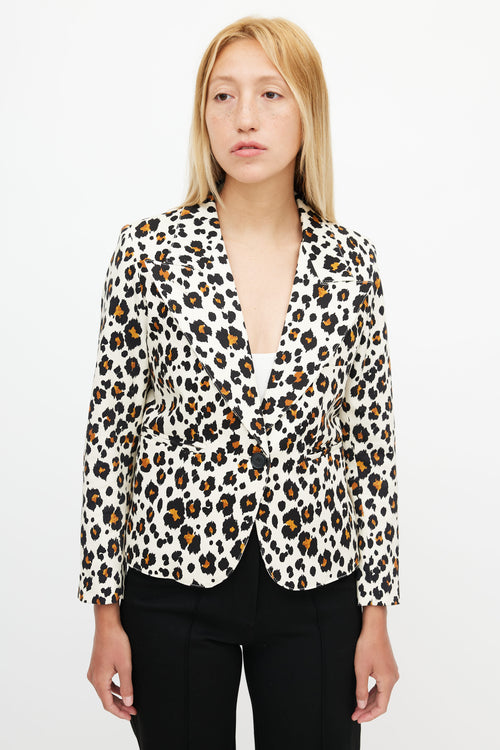 Smythe Printed 90s Shrunken Blazer