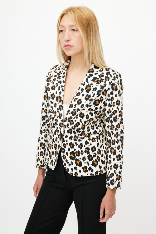 Smythe Printed 90s Shrunken Blazer