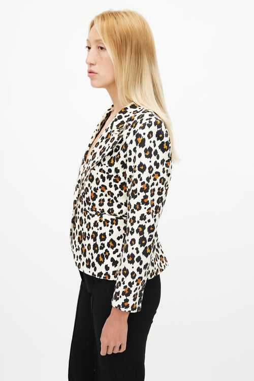 Smythe Printed 90s Shrunken Blazer