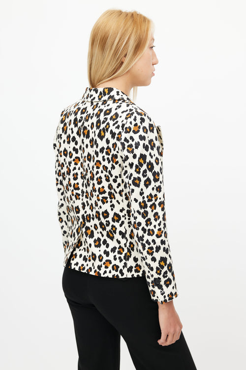 Smythe Printed 90s Shrunken Blazer