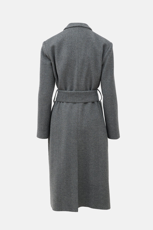 Smythe Patterned Belted Coat