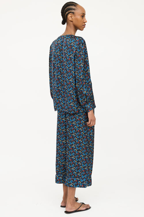 Smythe Satin Floral Co-Ord Set