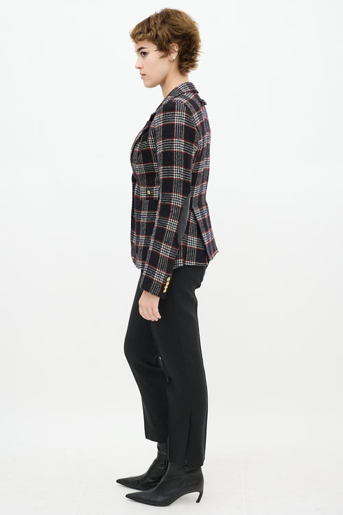 Smythe Check Duchess Blazer