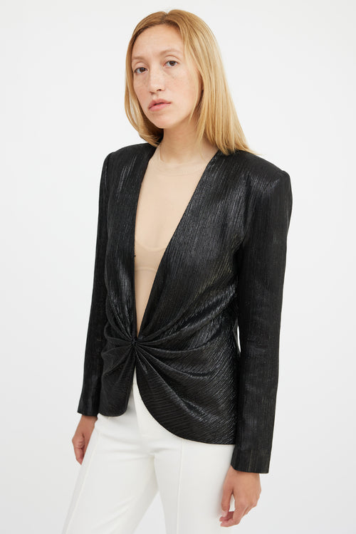 Smythe Lame Ruched Top