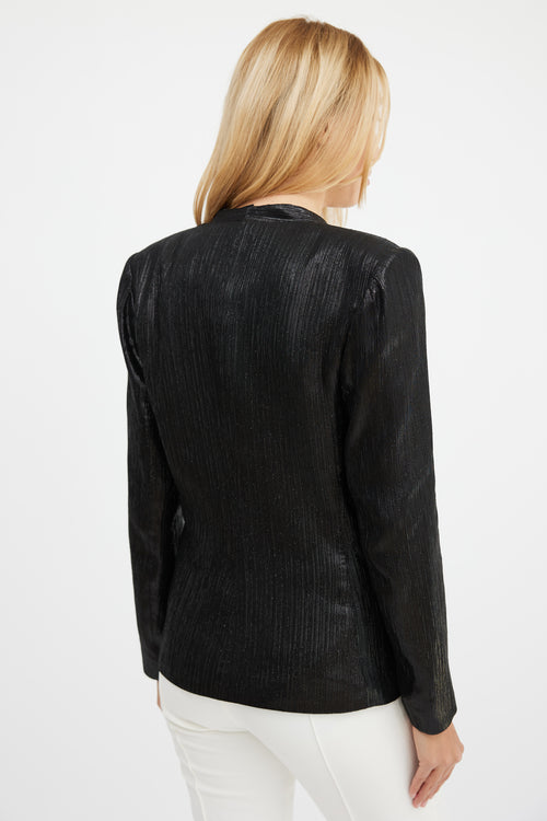 Smythe Lame Ruched Top