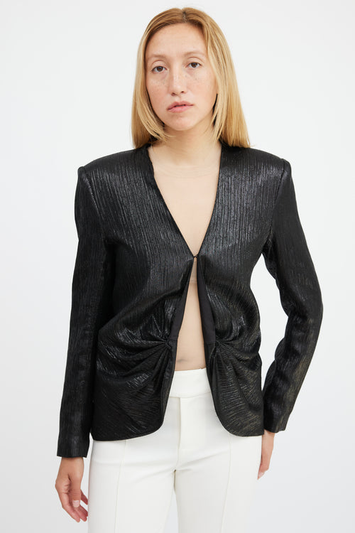Smythe Lame Ruched Top