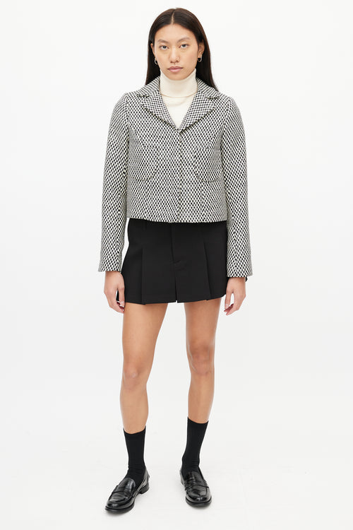 Smythe Checker Cropped Jacket