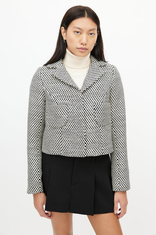 Smythe Checker Cropped Jacket