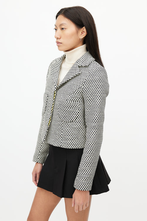 Smythe Checker Cropped Jacket