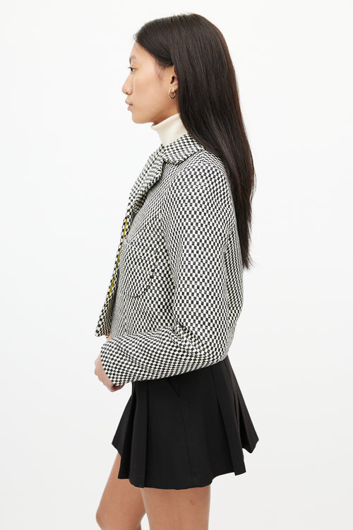 Smythe Checker Cropped Jacket