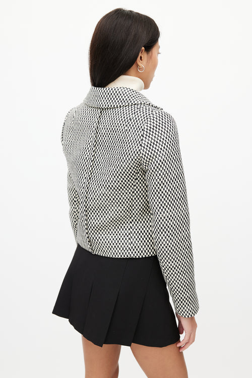 Smythe Checker Cropped Jacket