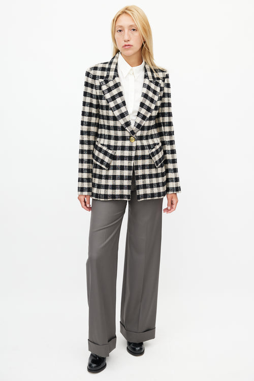 Smythe Gingham Lounge Blazer