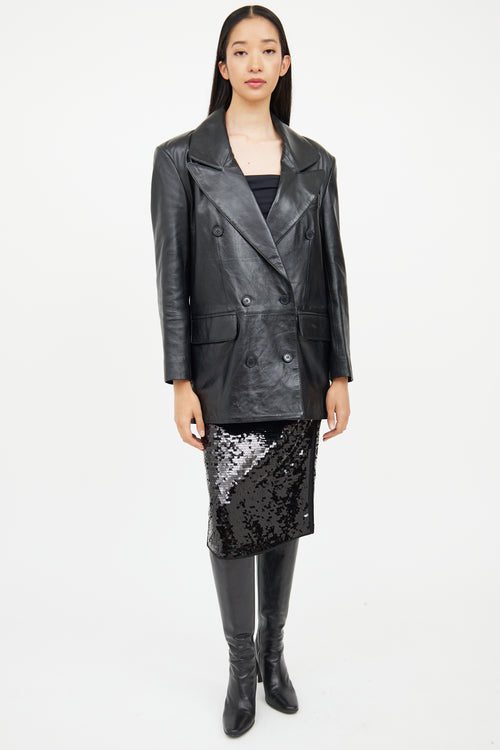 Smythe Leather Car Coat