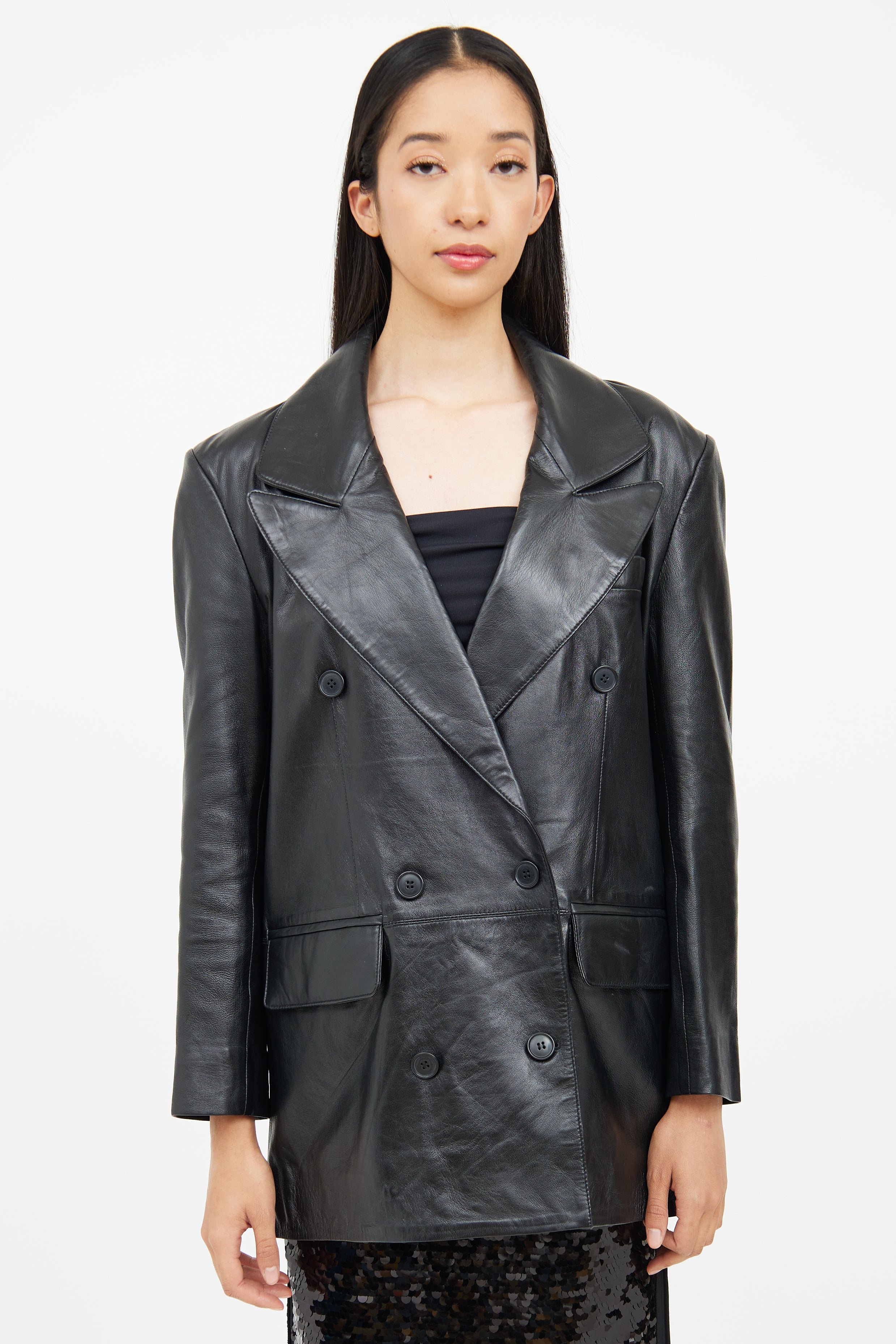 Smythe Leather Car Coat
