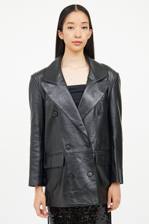 Smythe Leather Car Coat