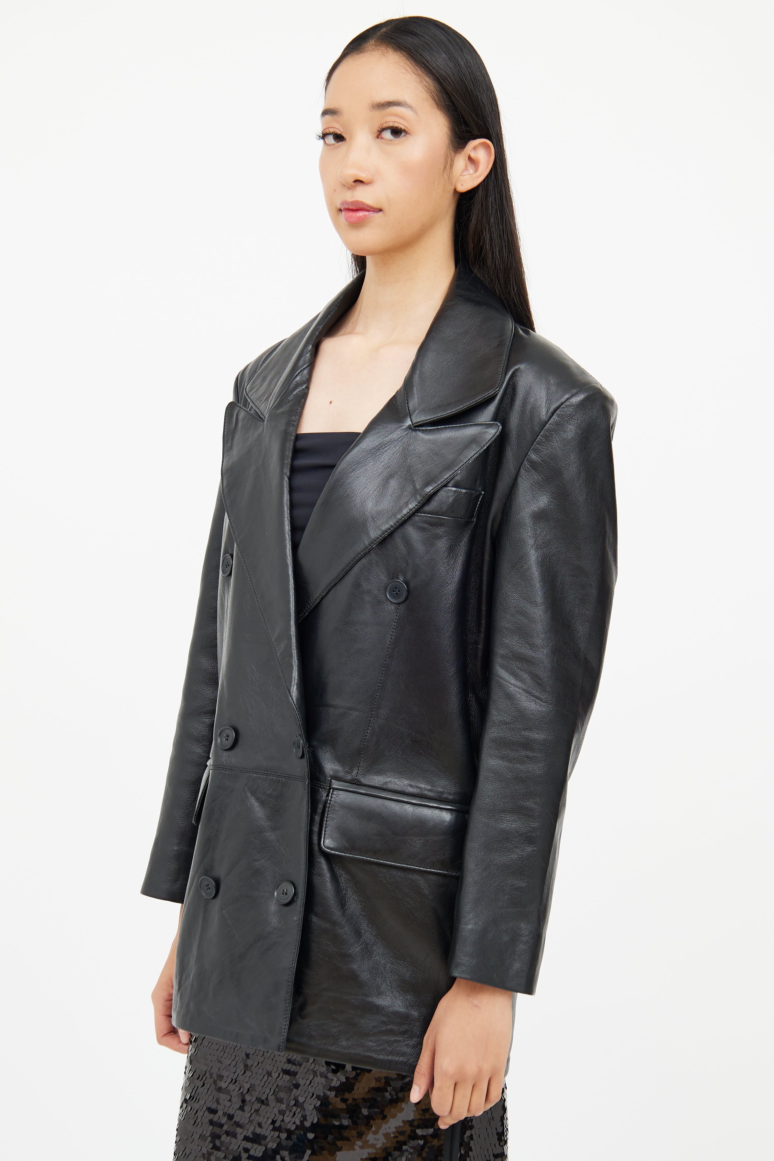 Smythe Leather Car Coat
