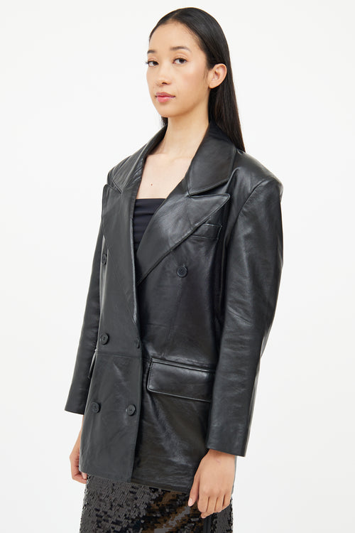 Smythe Leather Car Coat
