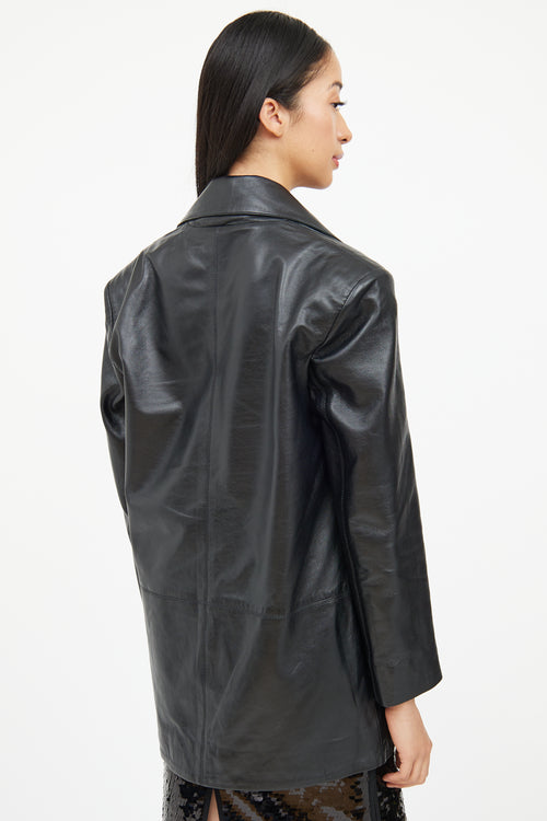 Smythe Leather Car Coat