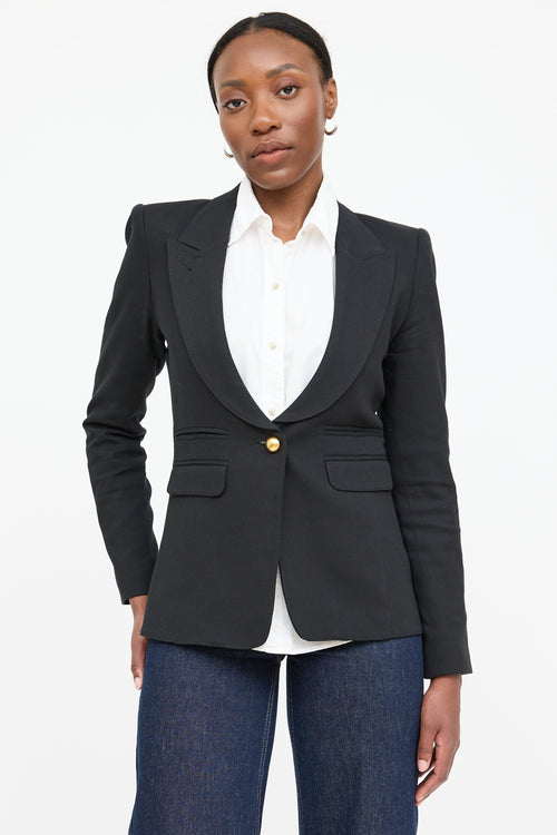 Smythe Single Button Webbed Blazer
